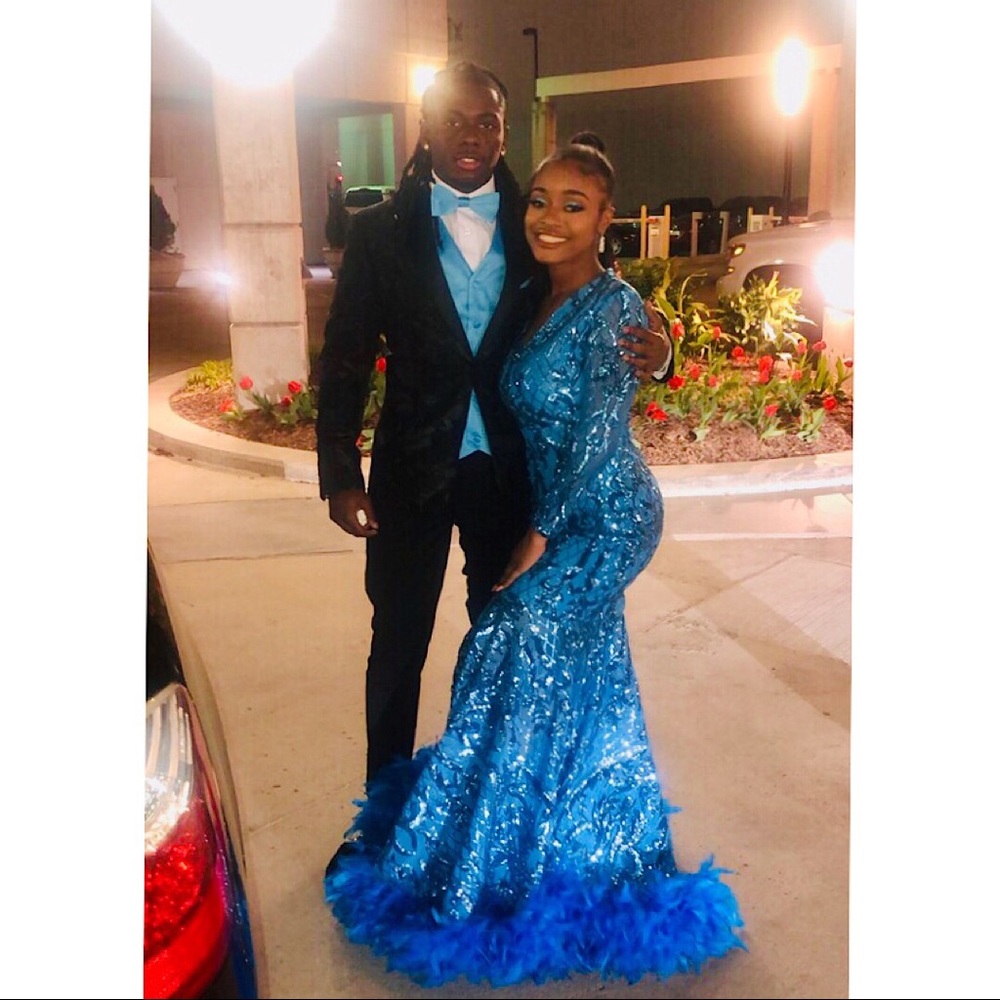 Custom Sequined Prom / Evening Gown